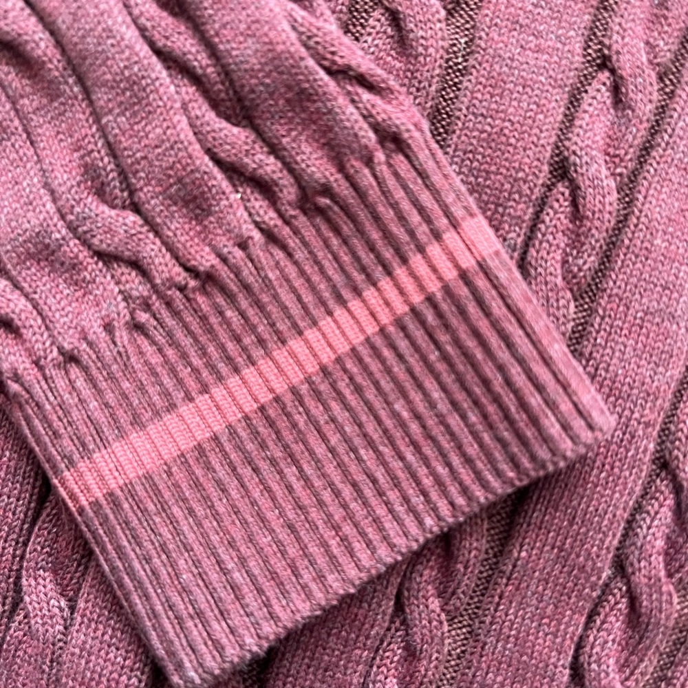 NWOT GymShark Cable Knit Cropped Sweater Pullover Organic Cotton Size M - Picture 8 of 9